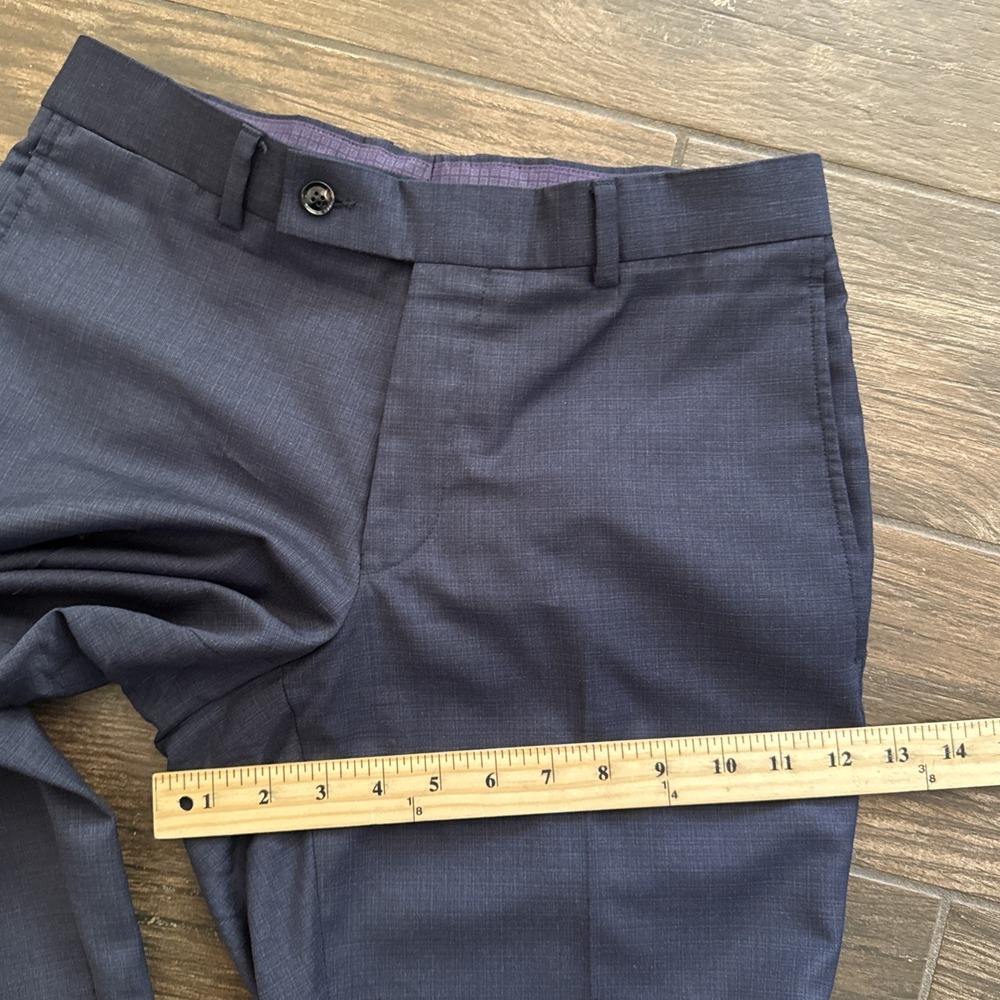 Ted Baker Suit Men 38R Jacket Blue Wool Endurance Jay Ct 28x30 Pants - Picture 15 of 16